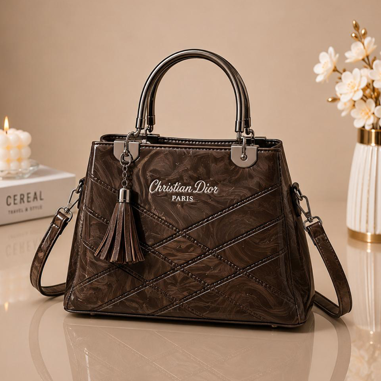 Premium Elegant Top Handle Tote Bag